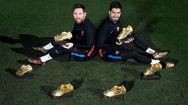 Messi rủ Suarez cùng nhau khoe Giày Vàng - Bóng Đá