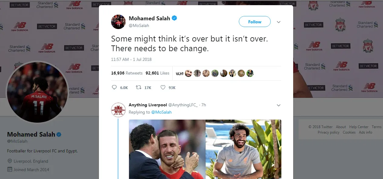 Salah gửi thông điệp khó hiểu sau thất bại của Tây Ban Nha - Bóng Đá