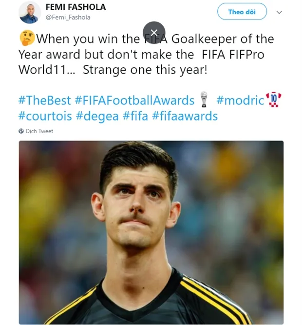 Courtois hạ bệ De Gea, trò hề của FIFA? - Bóng Đá