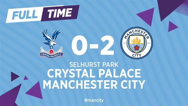 Những thống kê không tưởng trận Man City - Crystal Palace - Bóng Đá