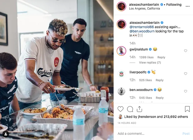 Ox nearly takes King of Social Media crown from Milner with latest Instagram post - Bóng Đá