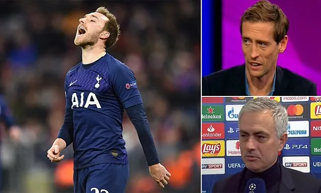 Peter Crouch says Mourinho was 'protecting his players' in post-match interview as wantaway playmaker goes missing in defeat at Bayern (Christian Eriksen) - Bóng Đá