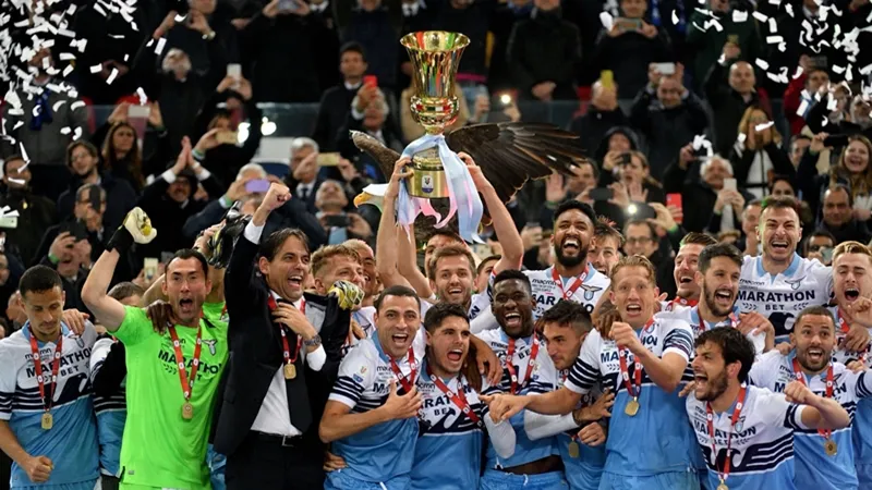  Ghi 2 bàn trong 8 phút, Lazio vô địch Coppa Italia - Bóng Đá