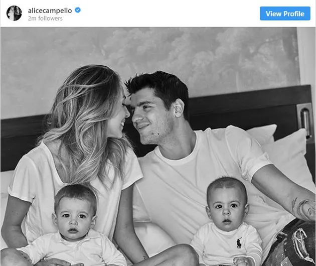 Alvaro Morata and stunning wife put on brave faces on trip out with twins as couple plan to move house after horrifying raid - Bóng Đá