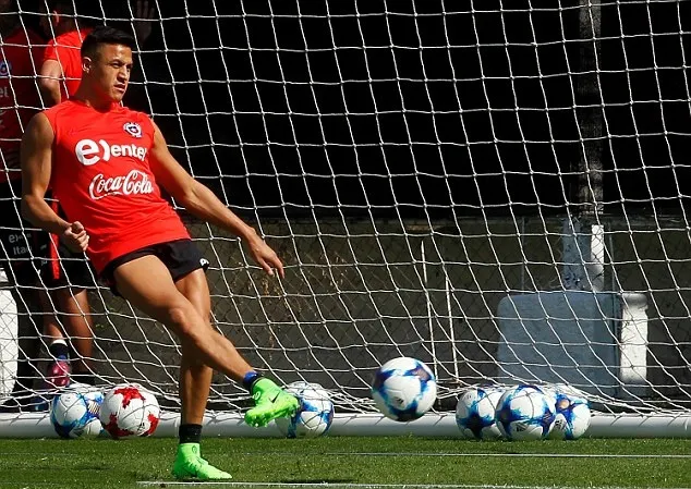 sanchez tập luyện cùng chile - Bóng Đá