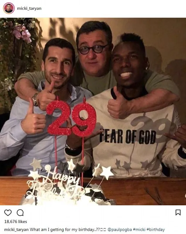 Mkhitaryan tổ chức sinh nhật bên cạnh Pogba  và Raiola - Bóng Đá