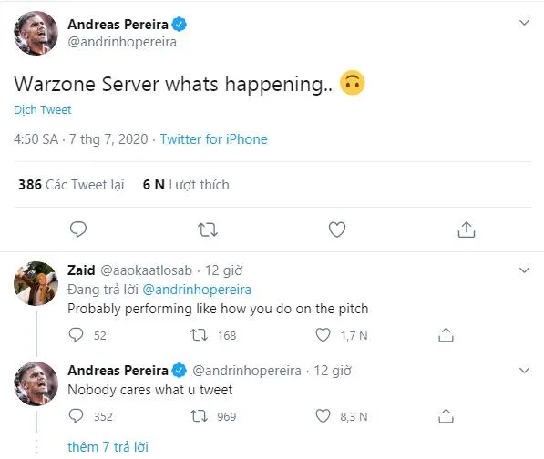 Andreas Pereira responds to Man Utd fans following social media abuse - Bóng Đá