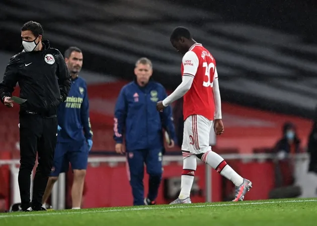 Mikel Arteta reveals what Eddie Nkteiah told Arsenal teammates in dressing room after red card - Bóng Đá