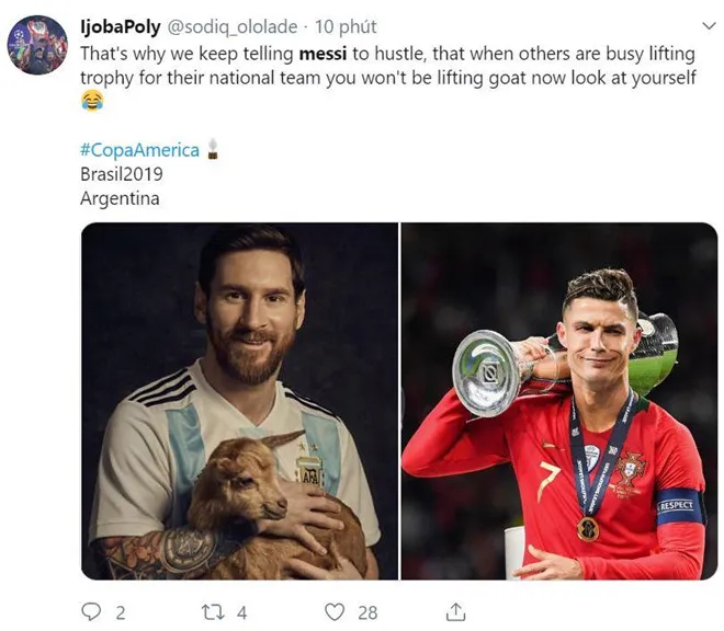CĐV chế giễu Messi - Bóng Đá