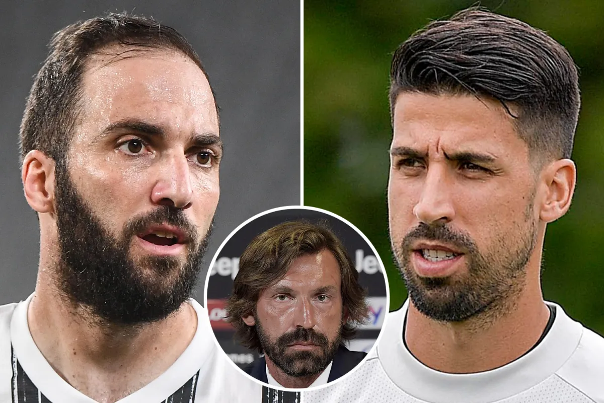 Gonzalo Higuain and Sami Khedira 'have Juventus contracts TERMINATED by new manager Andrea Pirlo' - Bóng Đá