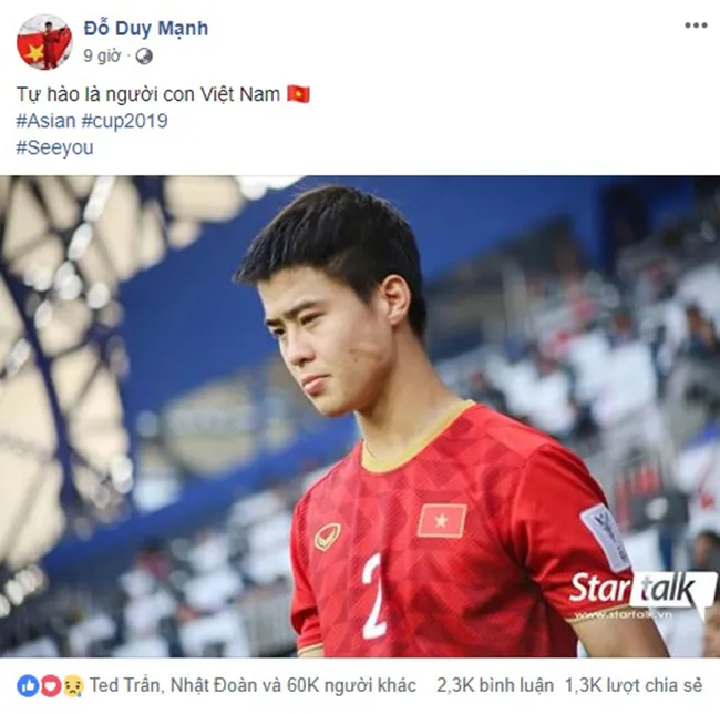 Các tuyển thủ Việt Nam gửi thông điệp đến NHM sau khi chia tay Asian Cup - Bóng Đá