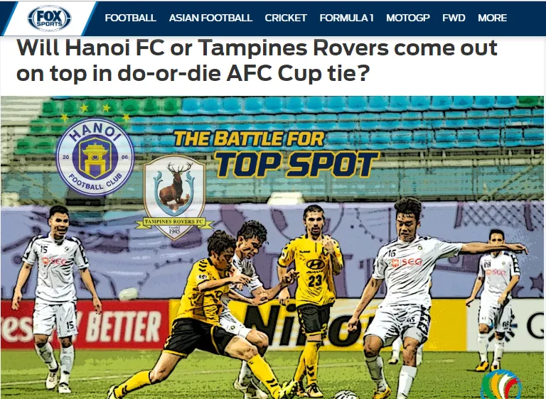 Báo châu Á: Hà Nội vs Tampines Rovers, cuộc chiến 1 mất 1 còn - Bóng Đá