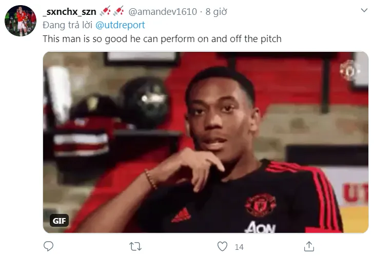 Anthony Martial đăng ảnh 