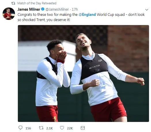 Cầu thủ Anh phản ứng sau khi được lên tuyển  - Bóng Đá