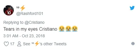 CĐV M.U tan chảy vì Ronaldo tweet về M,U - Bóng Đá