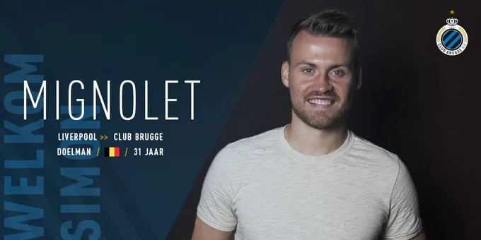 Mignolet join Club Brugge - Bóng Đá