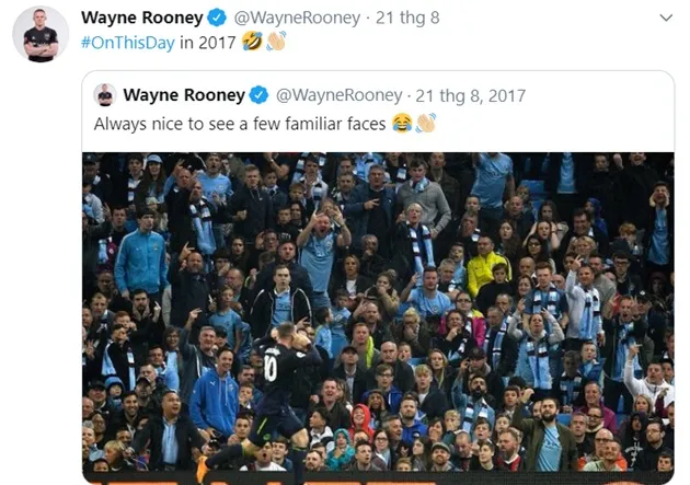 Rooney đăng twitter chọc tức Man City - Bóng Đá