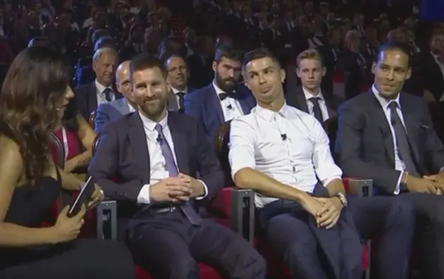 How Lionel Messi reacted to Champions League draw host trolling him with Liverpool question - nhắc lại bán kết Barca - Bóng Đá