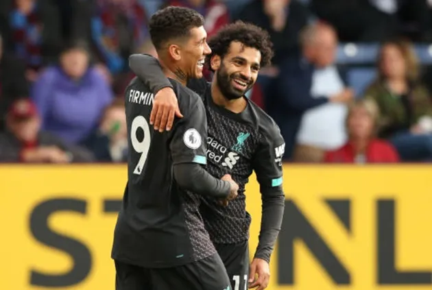 Roberto Firmino's reaction to Sadio Mane and Mohamed Salah after Liverpool beat Burnley - Bóng Đá