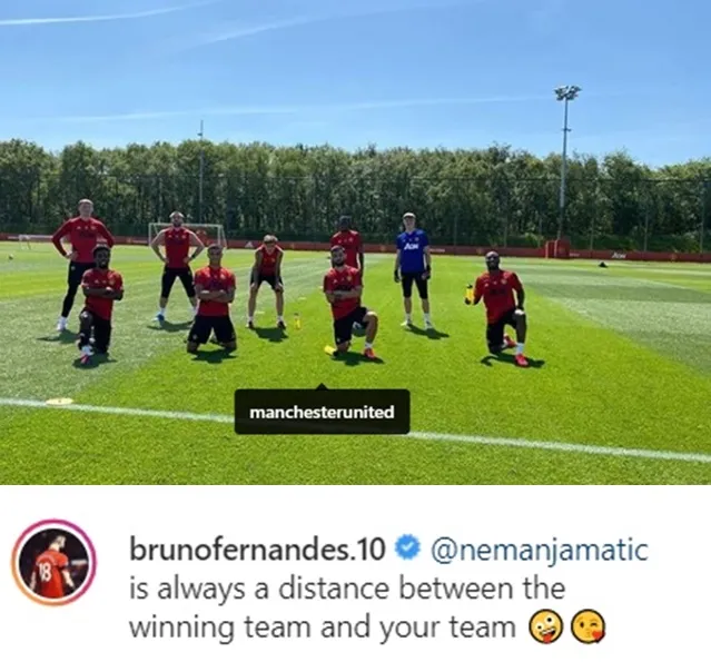 Bruno Fernandes cheekily fires back at Manchester United teammate Nemanja Matic after Sporting jibe - Bóng Đá