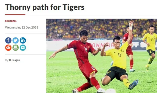 AFF Cup 2018: Hòa trong thế thua, truyền thông Malaysia dự báo bi quan - Bóng Đá