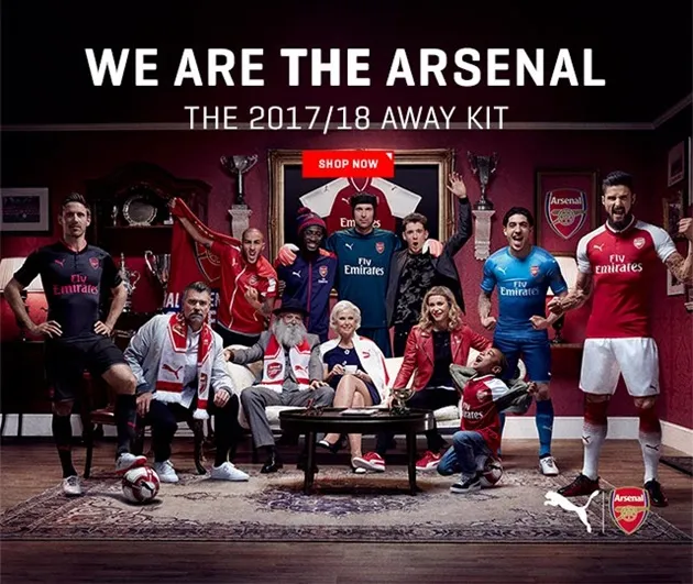 Arsenal công bố áo đấu sân khách  - Bóng Đá