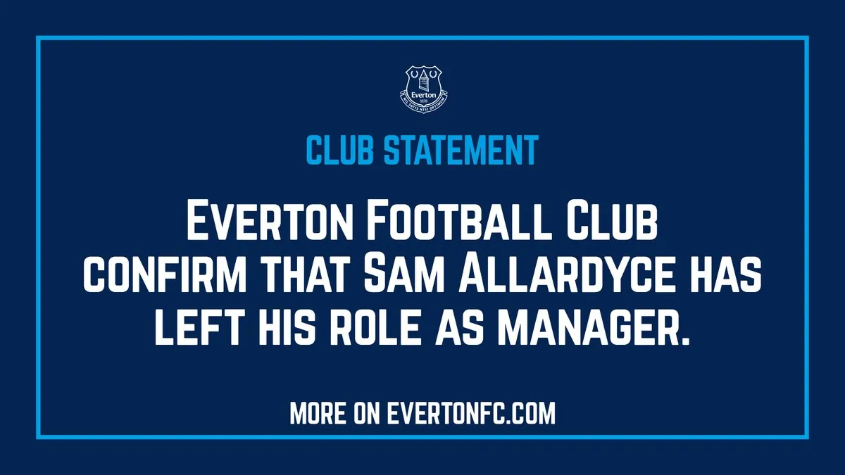 Everton sa thải Sam Allardyce, dọn đời cho HLV mới - Bóng Đá