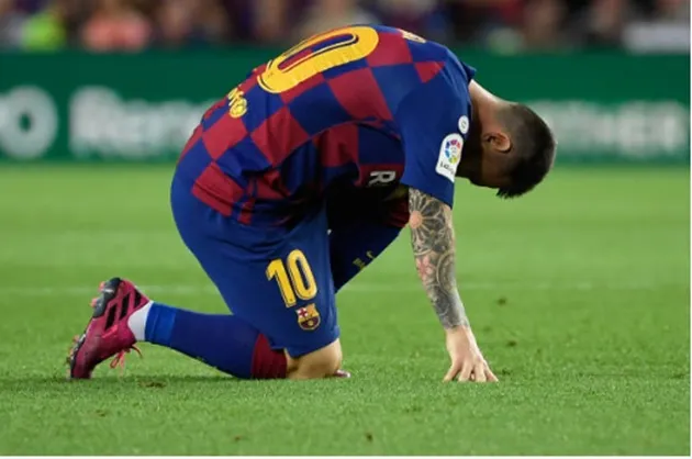 Lionel Messi set to miss Barcelona's next three games with thigh injury including Champions League clash with Inter Milan - Bóng Đá