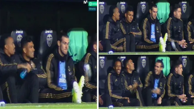 Bale seen attempting Bottle Flip Challenge during match against Valencia - Bóng Đá