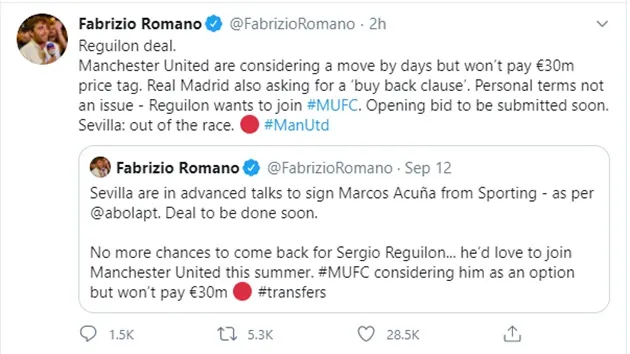 Two reliable sources say Man United about to bid for Sergio Reguilon - Bóng Đá