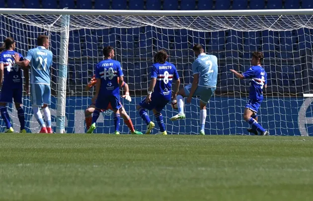 Lazio đại thắng Sampdoria trong trận cầu có 10 bàn thắng - Bóng Đá