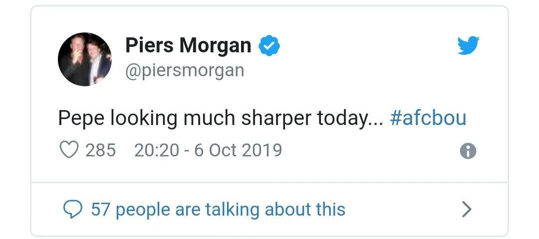 Piers Morgan talks about Pepe - Bóng Đá