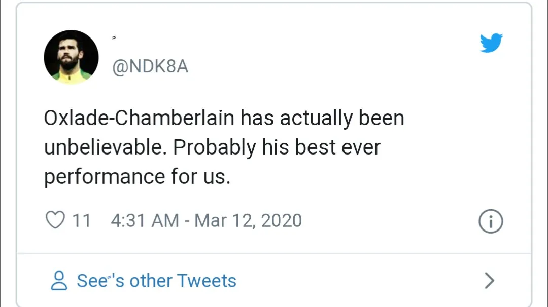 liverpool  react to Chamberlain - Bóng Đá