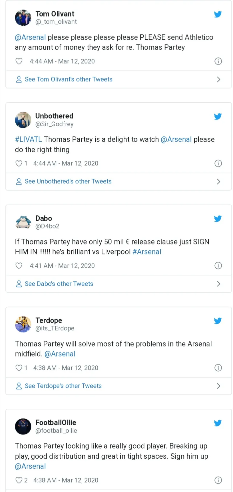 Arsenal fans react to thomas partey - Bóng Đá