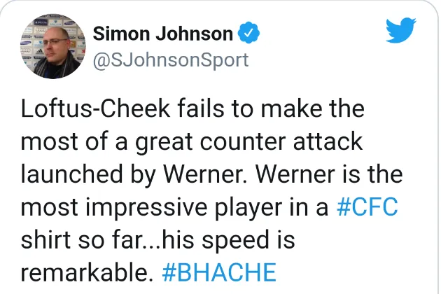 Chelsea fans react to werner debut - Bóng Đá