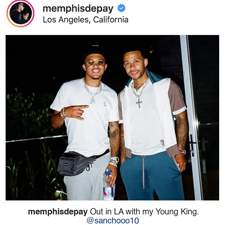 Memphis and Sancho in LA - Bóng Đá