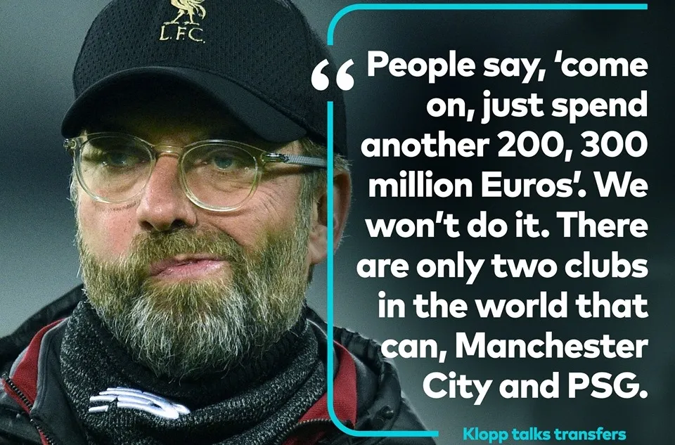 Klopp on Man City and PSG - Bóng Đá