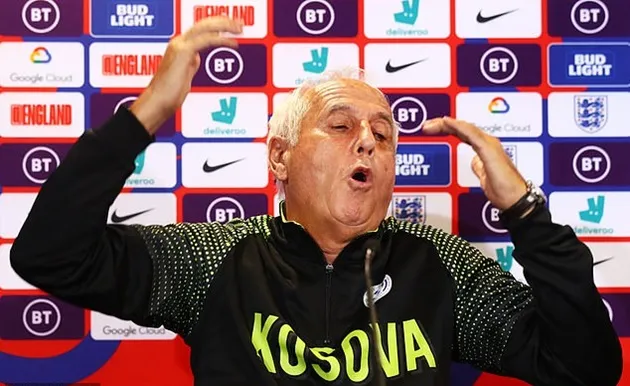 Kosovo's coach goes on bizarre rant in pre-England press conference as he explains how to perfect 'crazy game' - Bóng Đá