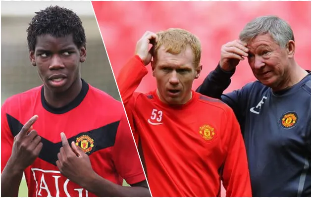 Sir Alex Ferguson 'schooled' Paul Pogba by urging Paul Scholes to kick Man Utd star - Bóng Đá