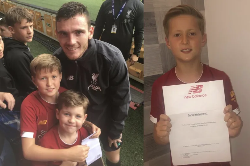 Young football fan stunned after Liverpool hero Andy Robertson's amazing gesture - Bóng Đá