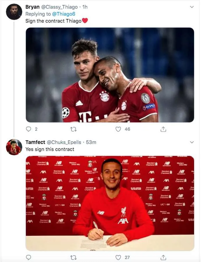 Thiago Alcantara: Liverpool fans desperately want him to sign after Bayern Munich 4-1 Chelsea - Bóng Đá