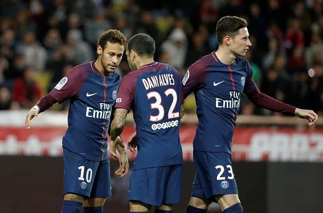 Neymar và Cavani lên tiếng, PSG hạ gục Monaco ngay tại Stade LOUIS II - Bóng Đá