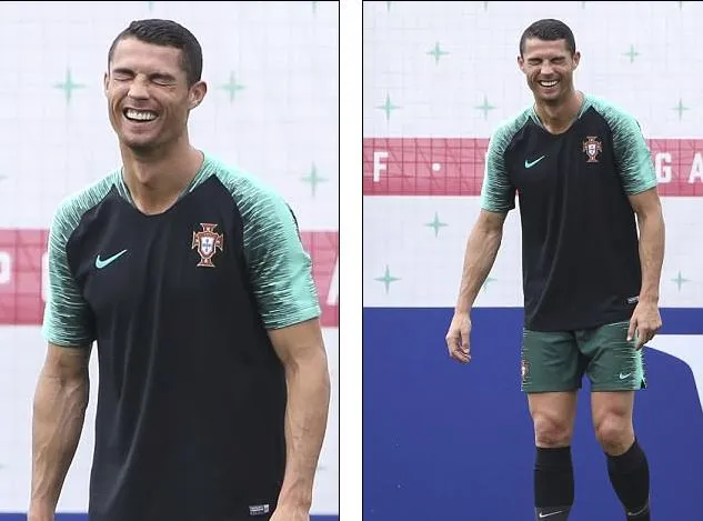 Ronaldo cười 'nham nhở' rồi tát yêu Quaresma - Bóng Đá