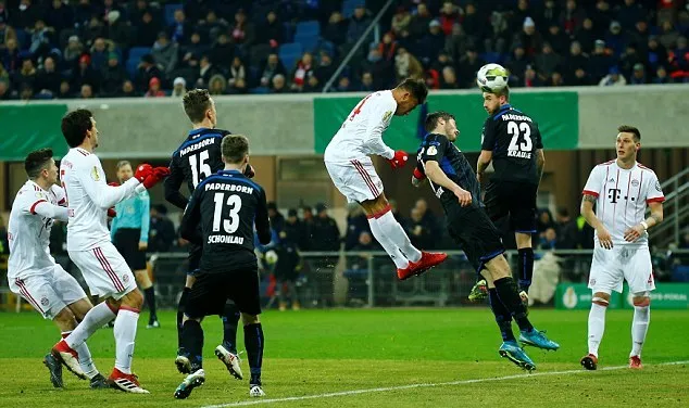 Paderborn 0-6	Bayern Munich: Hùm xám kiêu hãnh vào bán kết - Bóng Đá