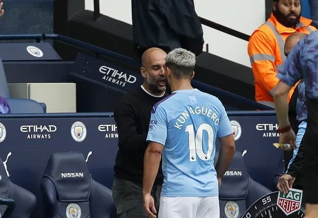 Man City vs Tottenham: Pep Guardiola explains Sergio Aguero argument after dramatic Etihad draw - Bóng Đá