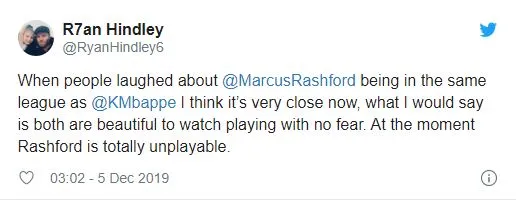 'Unplayable'... United fans react to Marcus Rashford's performance - Bóng Đá