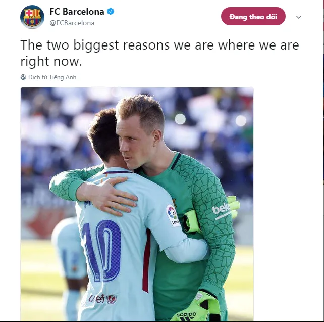 Ter Stegen - Messi phiên bản thủ môn của Barcelona - Bóng Đá