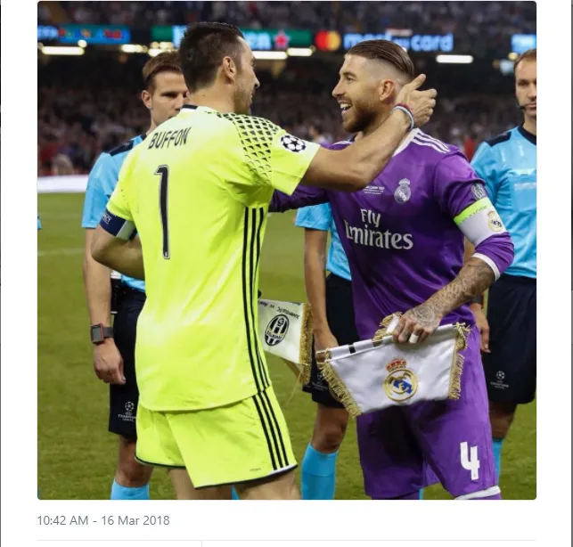 Buffon hào hứng khi gặp lại Ramos tại Champions League - Bóng Đá