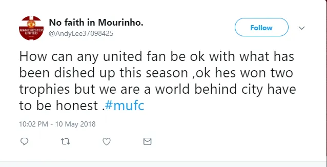 Hòa West Ham, fan Man United đã hết kiên nhẫn với Mourinho - Bóng Đá