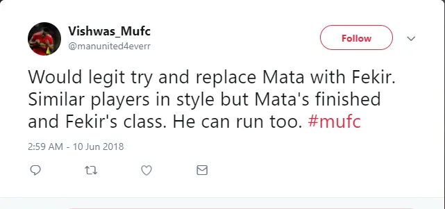 Fan Man United yêu thích việc kí hợp đồng với tài năng 52.75 triệu bảng thay Mata - Bóng Đá